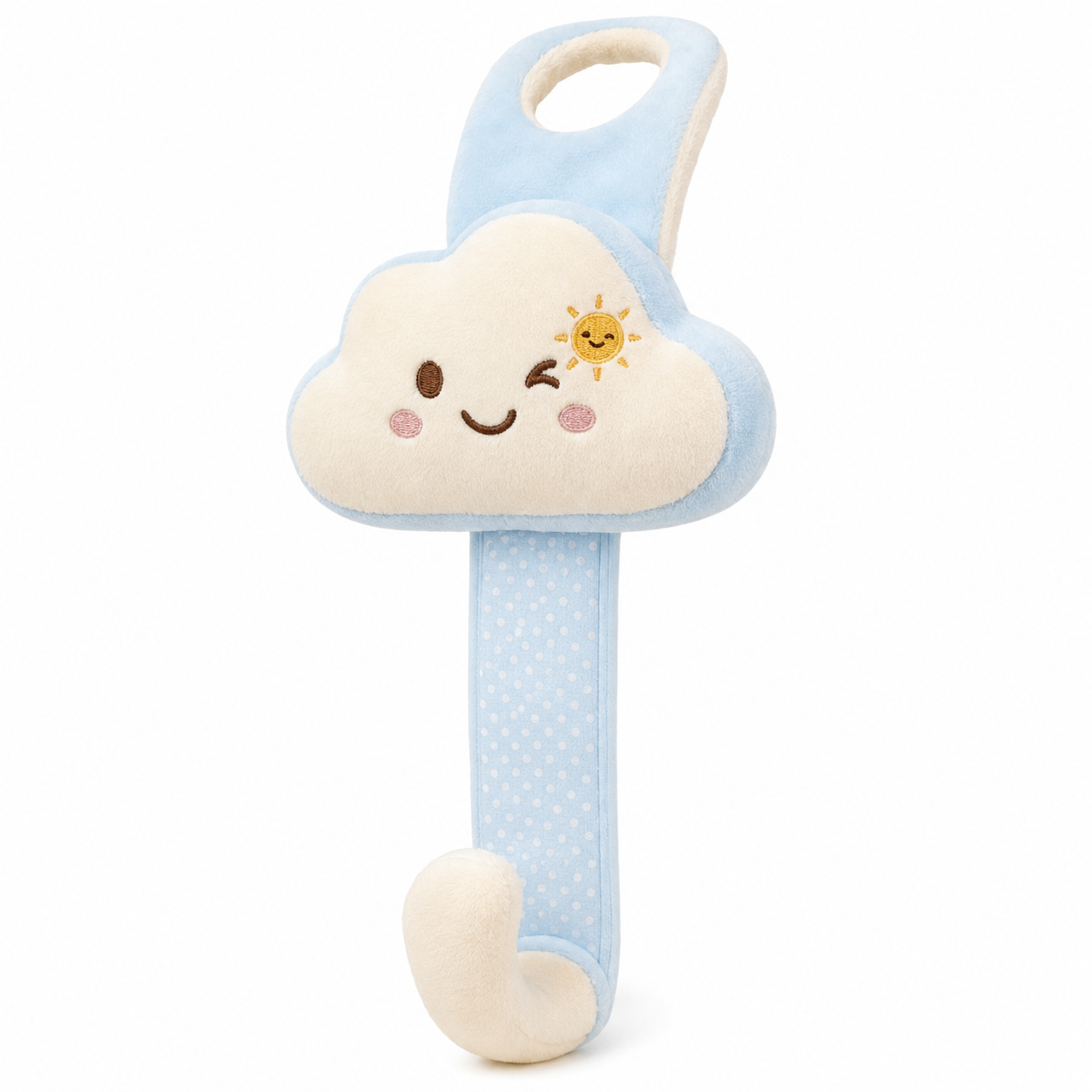 TacnnVzm™ Cute Plush Cloud Car Headrest Hook, Soft Car Tote Bag Holder, Back Seat Purse Hanger, Auto Seat Organizer Hook for Handbags, Grocery Bags, Coats, Lunch Bags & Everyday Carry Items