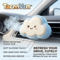 TacnnVzm™ Cute Cloud Car Air Freshener Vent Clip, Scent-Boosting Auto Fragrance Diffuser, Soft Silicone Car Vent Decor, Long-Lasting Car Freshener Clip for Women, Men, Daily Commute, Road Trips & Car Interior Accessories