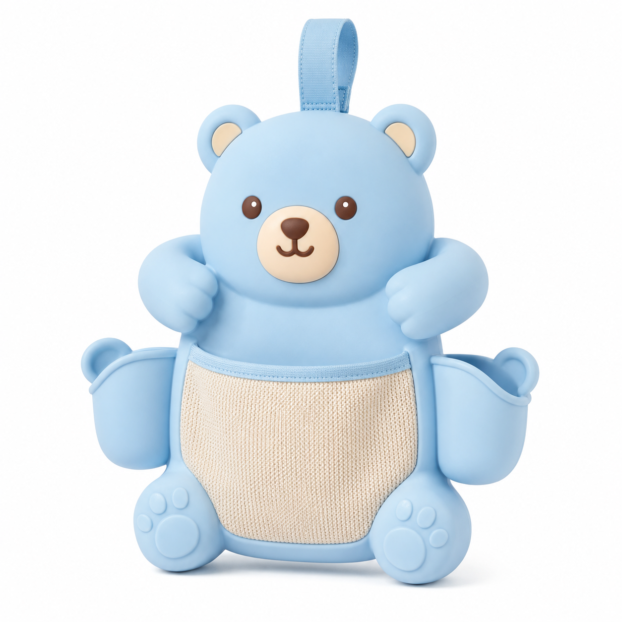 TacnnVzm™ Cute Bear Car Seat Organizer, Car Back Seat Storage Pocket, Kids Travel Organizer for Tissues, Snacks, Toys, Sunglasses & Small Essentials, Easy-Snap Car Seat Back Hanging Organizer