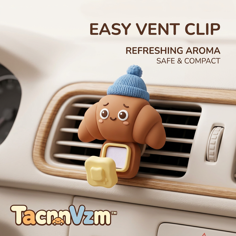 TacnnVzm™ Cute Dog Car Vent Clip Air Freshener, Easy Vent Clip Aroma Diffuser for Car, Compact Dashboard Decoration, Safe Refreshing Scent Clip for Auto Interior, Car Fragrance Accessory for Daily Driving